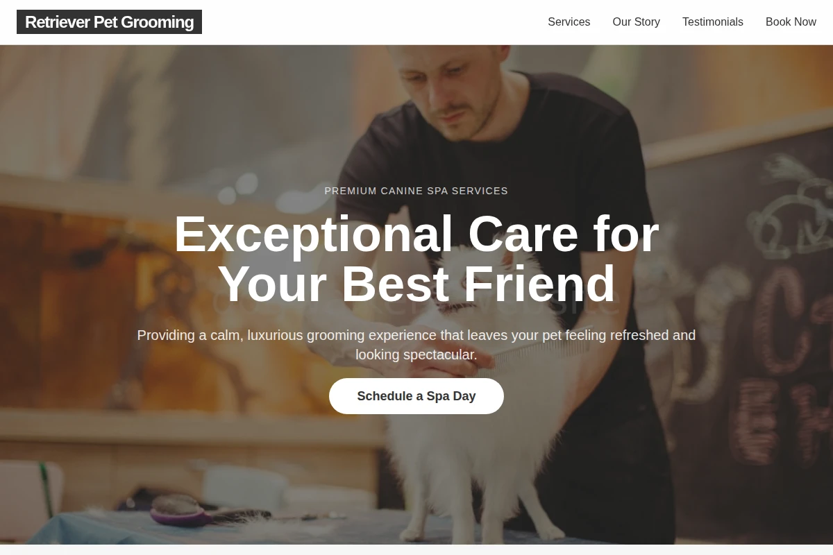 Retriever Pet Grooming